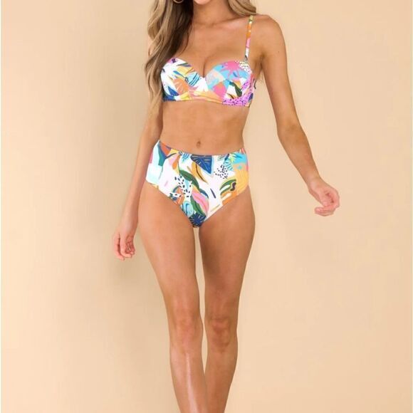 Multi Print High Rise Bikini - Picture 14 of 15